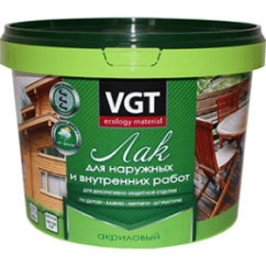 VGT Лак акриловый для нар/внутр работ матовый 2,2кг
